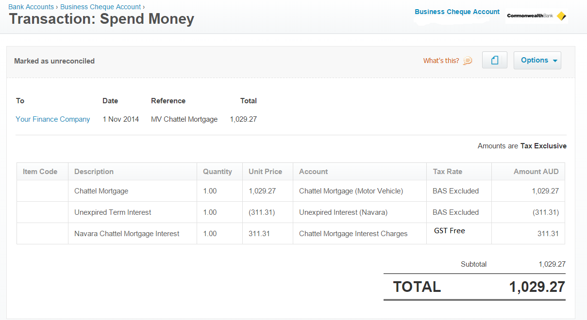 The bookkeeping behind an asset purchase via a Chattel Mortgage — e-BAS ...